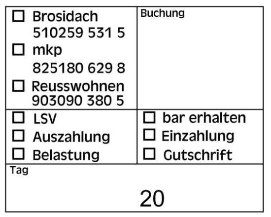 Runde Stempel mit Logo fallen auf