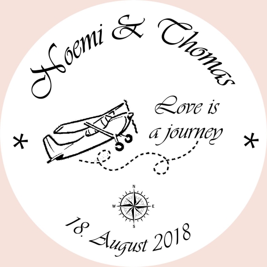 Adressstempel mit Grafik-Elementen