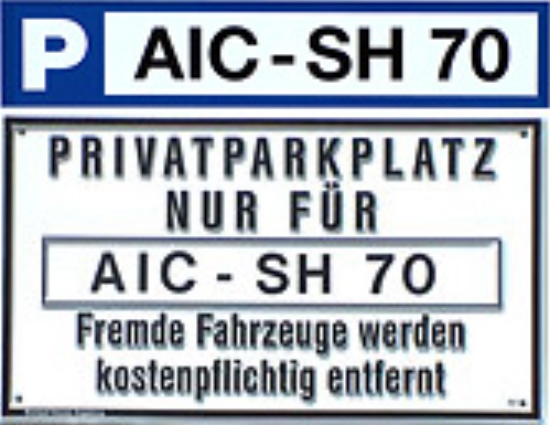 Parkplatzschilder DE