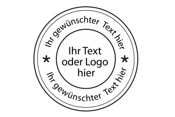 Rundstempel – selbst online gestalten Rundstempel – selbst online gestalten