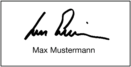 Unterschrift-Stempel   – online erstellen und bestellen 